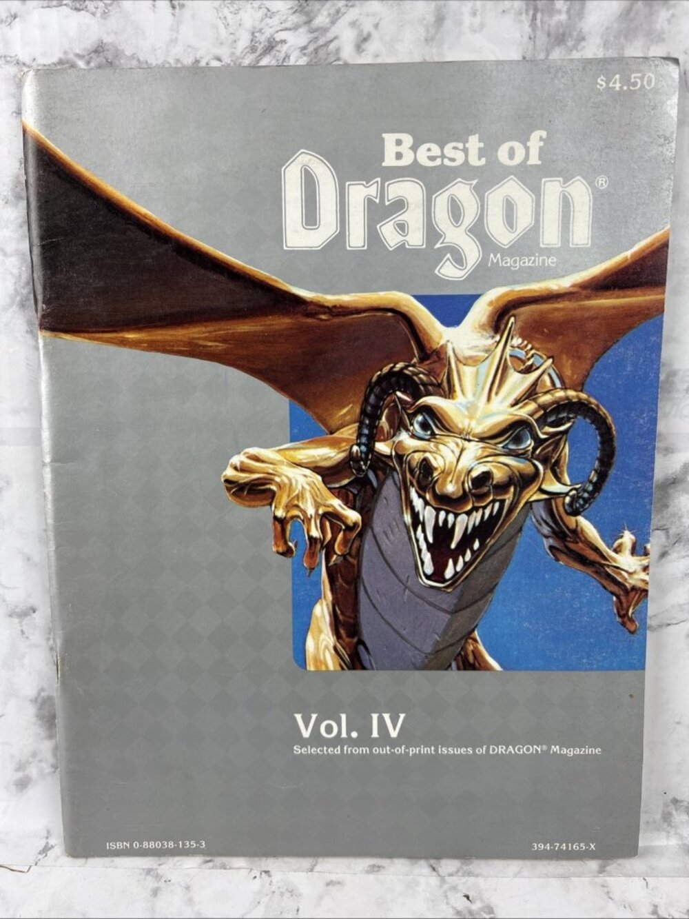 -Best of Dragon magazine Vol. IV D&D Dungeons Dragons AD&D TSR 1985